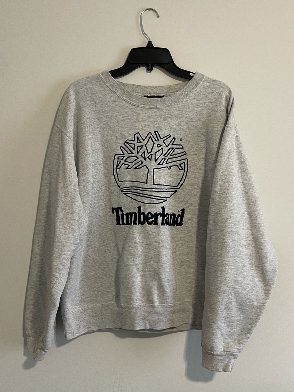 Vintage 90s Timberland Embroidered Sweatshirt Pullover Boxy Fit Size Medium